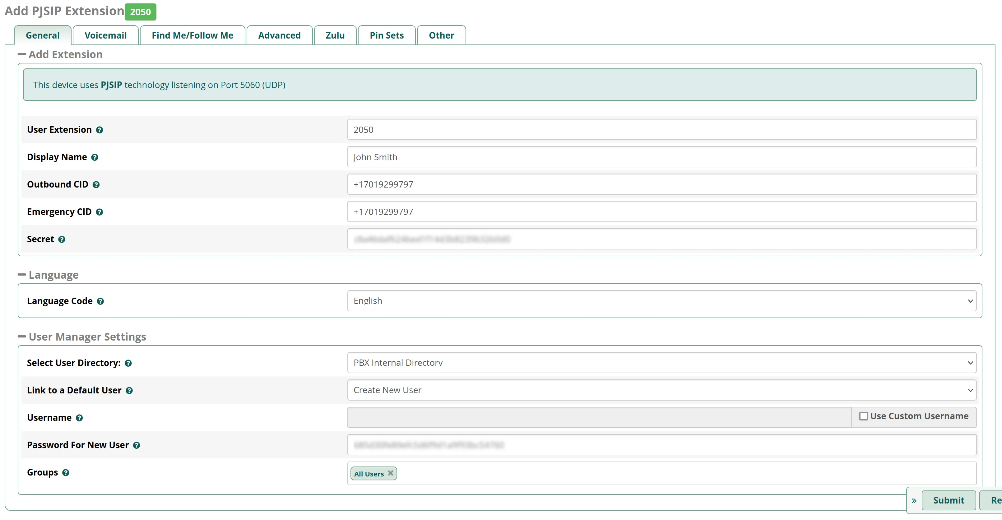 FreePBX 16 Add Extensions Tutorial Voxtelesys