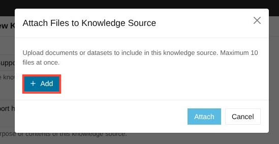 location to attach files after clicking add