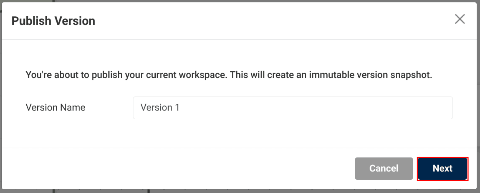 Image of naming and publishing a flow