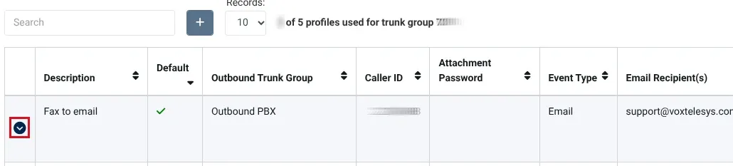 expand fax profile