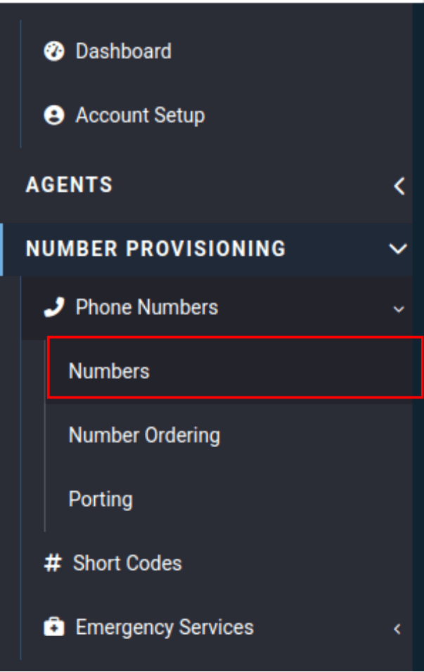 numbers tab