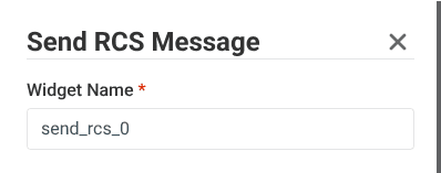 naming field for the send rcs message widget