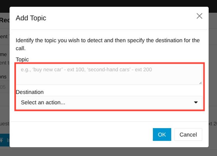 Add topic field