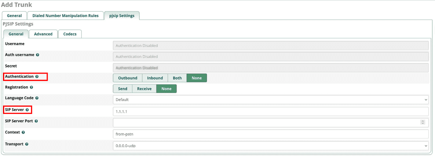pjsip settings