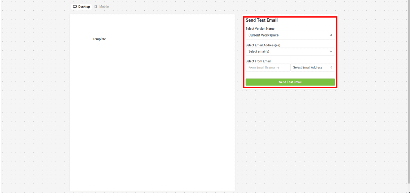 test email page