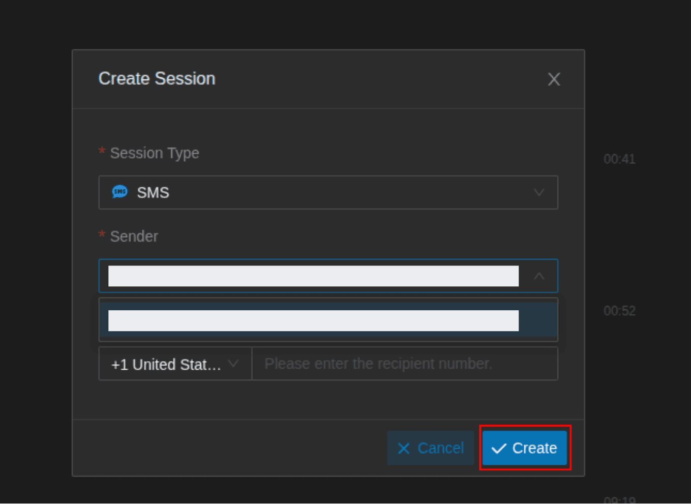 settings to create a session in yeastar