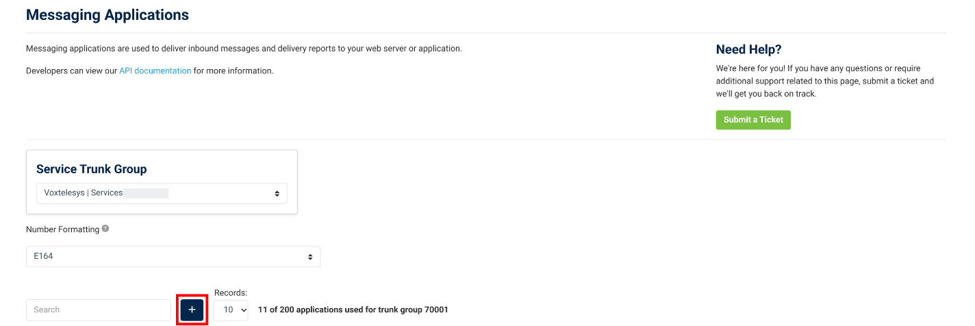 add button to create a messaging application