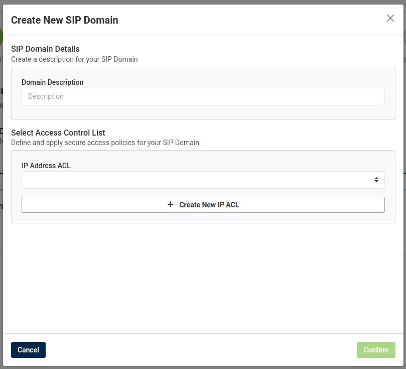  Create a new sip domain