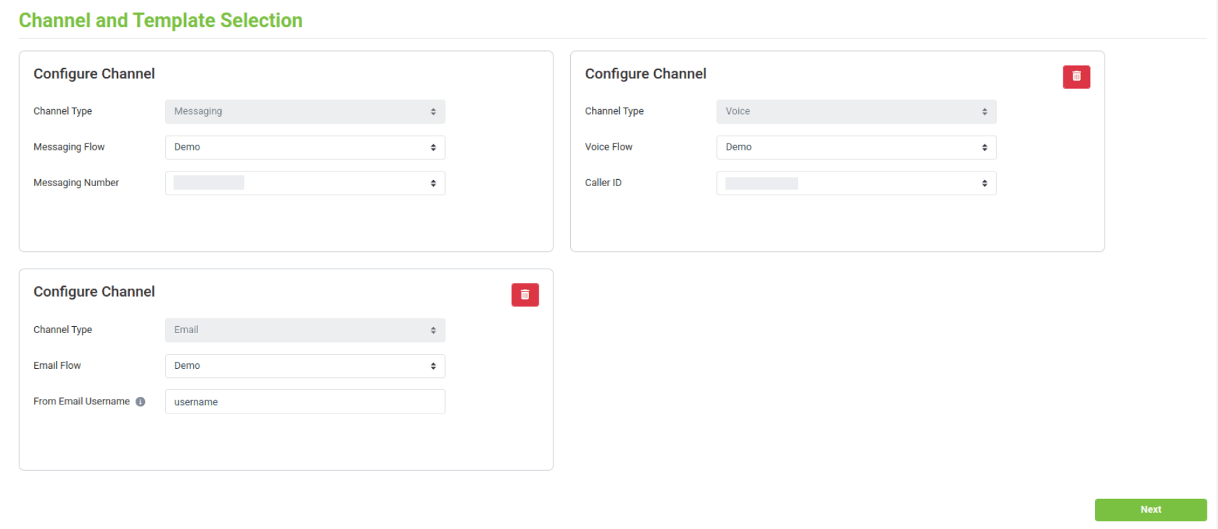 campaign with multiple channels
